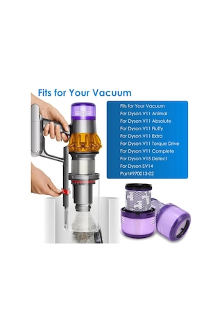 Dyson V12 İçin Filtre, Dyson V12 Detect Slim Absolute Filter Total Clean Extra Fluffy Motorhead Complete Akülü Elektr Diğer