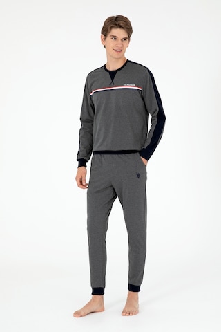U.s. Polo Assn. Erkek Antrasit Melanj Pijama Takım 50301711-vr081 Antrasit Melanj