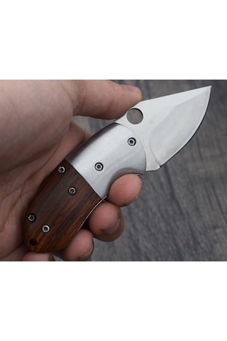 Browning Mini Kamp Çakı Ahşap Sap Kahverengi