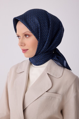 Belli Twill İpek Eşarp 4317-53 Lacivert