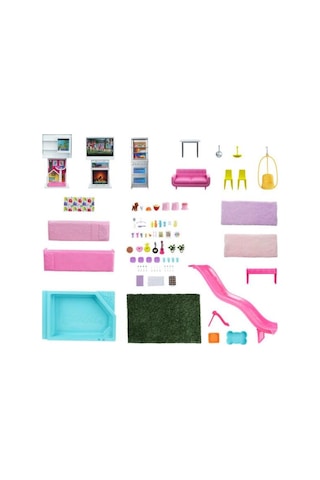 Barbie 'nin Rüya Evi (115 Cm); 75'ten Fazla Aksesuarı Bulunan; 3 Katlı Oyuncak Bebek Evi 3-7 Yaş Arası GRG93