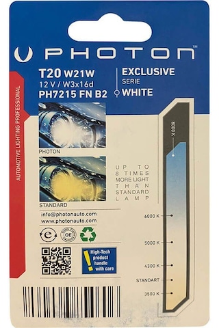 Photon T20 Fanlı Beyaz Blister