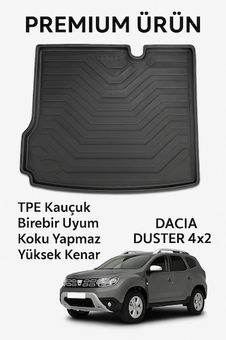 Dacia Duster 4x2 2018+ İle Uyumlu Bagaj Havuzu 3d Premium