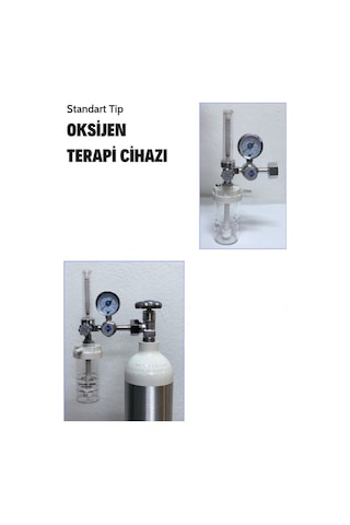 Gizmo Oksijen Tüpü Başlığı Oksijen Regülatörü Teraphi Manometre