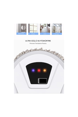 Kochler Akıllı Vakumlu Cam Silme - Cam Temizleme Robotu Beyaz