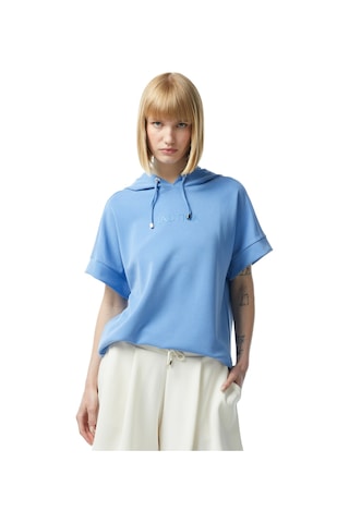 Nautica Kadın Mavi Relaxed Fit Kapüşonlu Sweatshirt Düz 45k500t Mavi
