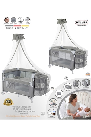 Holmer Coolstyle Cibinlikli Anne Yanı Oyun Parkı + Aloevera Yatak