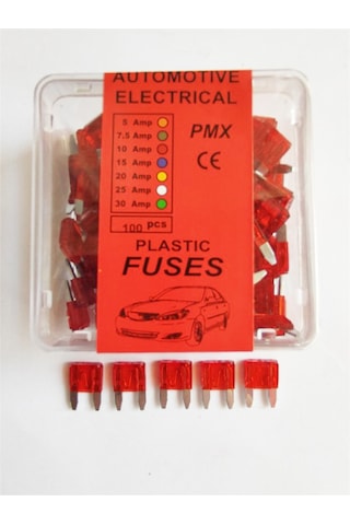 Replax 10 Amper Mini Yassı Bıçak Japon Sigorta 100'lü Paket