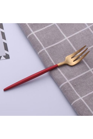 Suntek Paslanmaz Yemek Çatalı Kek Sofra Takımı Çatal Tatlı