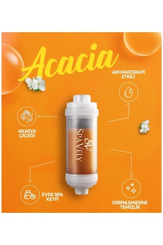 Spavely Duş Filtresi Akasya Esansı - Klor Ve Kireç Karşıtı, Kokulu, C Vitaminli 150 Gr