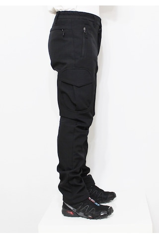 Mudwill Softshell Kargo Cepli Kışlık Pantolon-Siyah