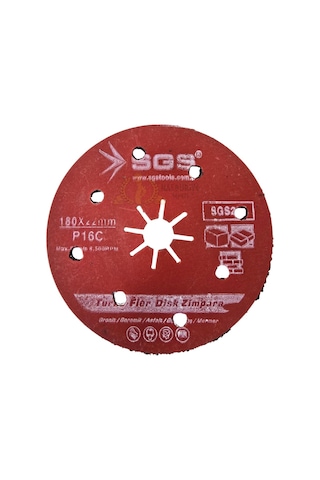 Sgs Turbo Fiber Disk Zımpara Granit-mermer-taş P16c 180 Mm. - 1 Adet