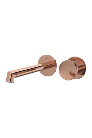 Teska E 5509 Arte Ankastre Lavabo Bataryası Rose Gold