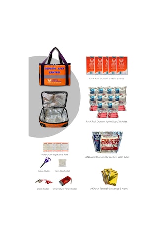 Deprem Afet Çantası 5 Kişilik