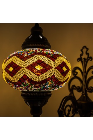 Mozaik Aplik Otantik Gece Lamba El Yapımı Mozaik Yatak Odası Lambası Diğer