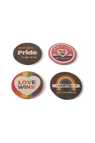 L.g.b.t Magnet Set 2 - 4'lü Lgbt Magnet Karışık Renkli