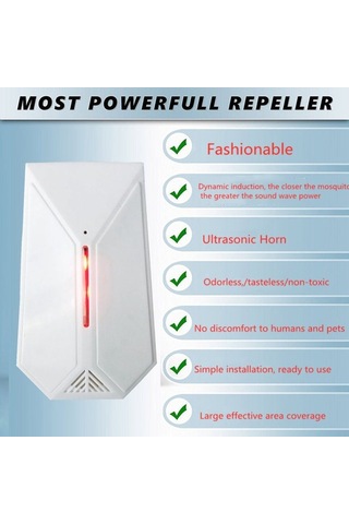 A13 Ultrasonik Sivrisinek Kovucu Elektronik Sivrisinek Katil, Boyut:uk Fiş