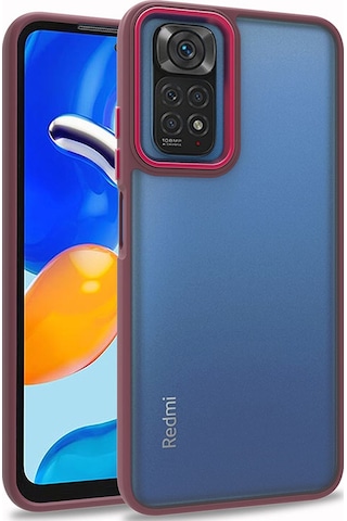Xiaomi Redmi Note 11 Pro 5g Kılıf Zore Flora Kapak Kırmızı