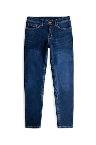 Knox Kirkstone Korumalı Denim Motosiklet Pantolonu Kısa Bacak Mavi