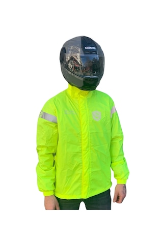 Scudo Peru Sarı Üst Motosiklet Yağmurluğu Xl