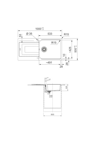 Franke Urban Ubg 611-100 Sahara Granit Mutfak Eviyesi Diğer
