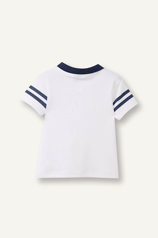 Defacto Oversıze Kısa Kollu Polo Tişört Erkek Bebek G7483a526smwt34 Beyaz-wt34