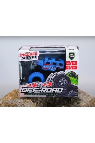 Piccolo Mondi Off-road Sürtmeli Araba Mavi