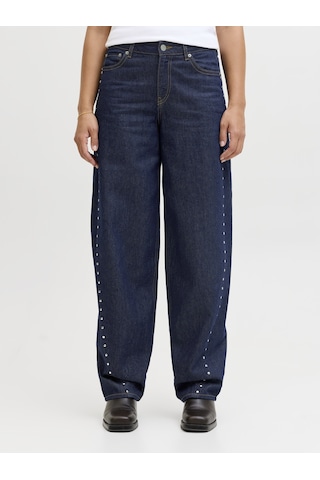 Kadin Zimba Detayli Barrel Fit Jean - Fuji - 12286390 Mavi