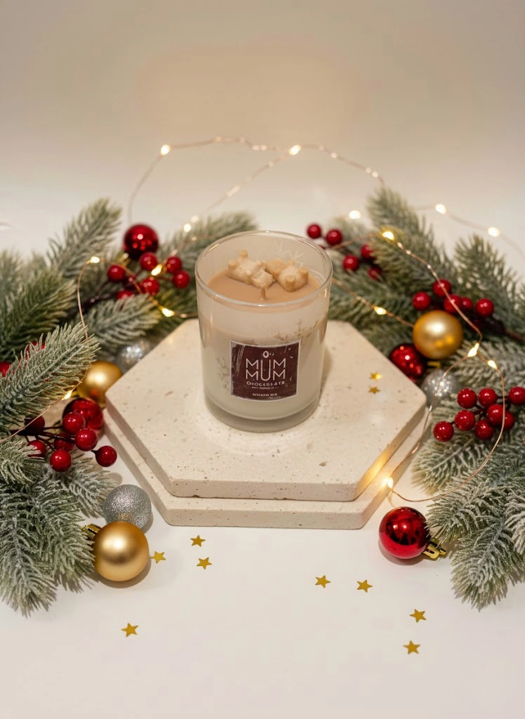 Lebron Çikolata Kokulu 100 Gr Doğal Soya Wax Mum Çok Renkli
