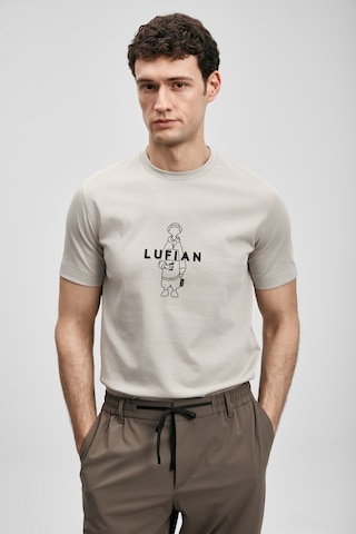 Lufian Simbad Modern Grafik Erkek T-shirt 111020307 Taş