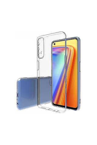 Kvy Realme 7 Pro Kamera Korumalı Süper Silikon Kılıf