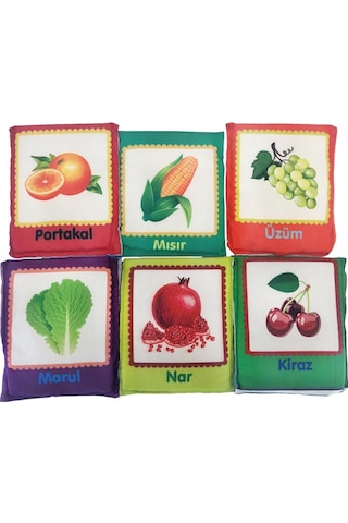 Birlik Oyuncak Babycim Eğitici Meyveler & Sebzeler Soft Kartları