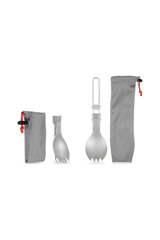 Dancemonkey Katlanır Titanyum Çatal Kaşık, Evde Kullanım Çok Renkli