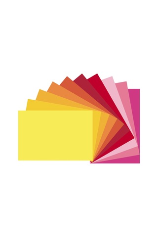 Lexroo Construction Paper, Warm Assorted, 12" X 18", 50 Sheets