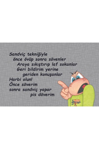 Sandviç Tekniği İş Yeri Paspas Lovebug-t