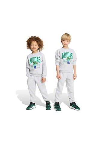 Adidas Lk Mınecraft Jog Set Çocuk Günlük Eşofman Takımı Ks9036 Gri
