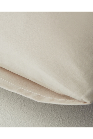 English Home Novella Premium Pamuk Dokulu 2'li Yastık Kılıfı 50x70 Cm Krem Krem