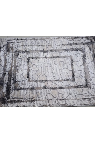 Diamond Halı 25019A Koyu Bej Model 150*220 Polip Leke Tutmaz Modern Çizgi