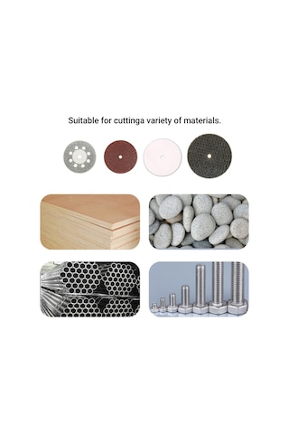 67 Adet Elmas Kesim Diskleri Zımparalama Taşı Hss Daire Testere Bıçağı Ahşap İşleme Metal Mini Matkap Dönme Aracı Aksesuarları