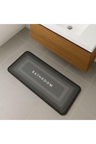 Sihirli Süper Su Emici Kaymaz Tabanlı Uzun Paspas 40 120 Cm 5361 Çok Renkli