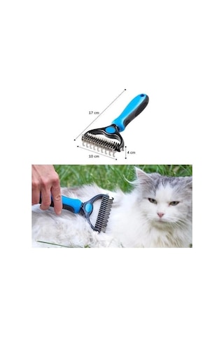 Plastik Saplı Metal Kedi Köpek Bakım Kıtık Tüy Topak Açıcı Tarak Lisinya