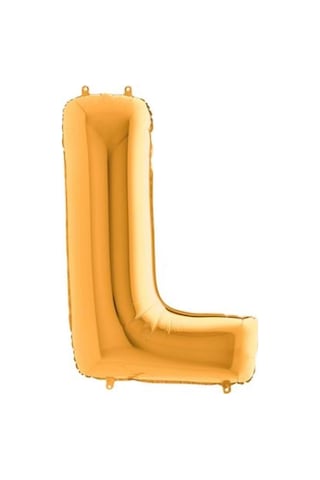 34 İnç L Gold Renk Harf Folyo Balon 34 İnç L Gold Renk Harf Folyo Balon