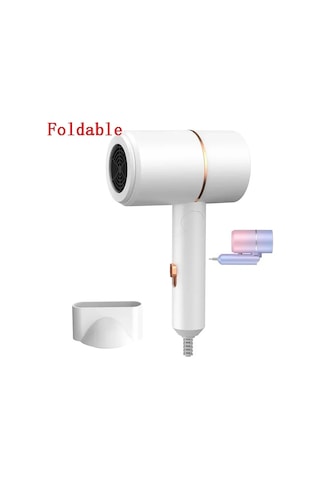 Ev Için Taşıma Çantası Sıcak Hava Anyon Saç Bakımı Ile Katlanır Saç Makinesi 800w White