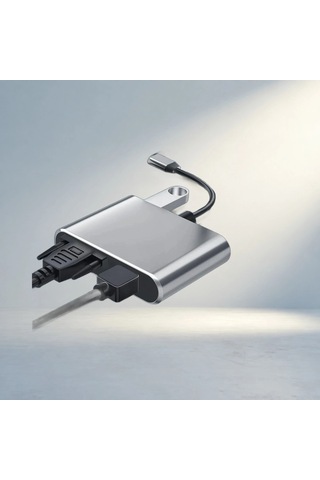 Type-c 4'ü 1 Arada Hub Adaptör 4k Hdmı Ve Vga Görüntü Aktarımı