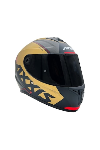 Axxis Draken S Kask Mat Gold - Siyah