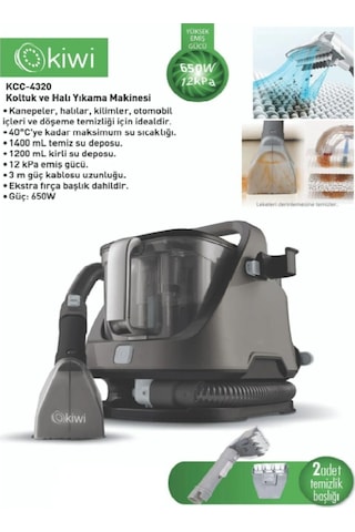 Tekno Trust Kcc-4320 Koltuk Ve Halı Yıkama Makinesi Siyah-67819