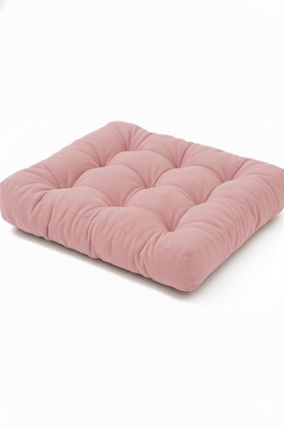 Rual Kadife Döşemelik Kumaştan Yer Pufu Sandalye Minderi Yer Minderi 60x60 Cm Pembe Rual Kadife Döşemelik Kumaştan Yer Pufu Sandalye Minderi Yer Minderi 60x60 Cm Pembe