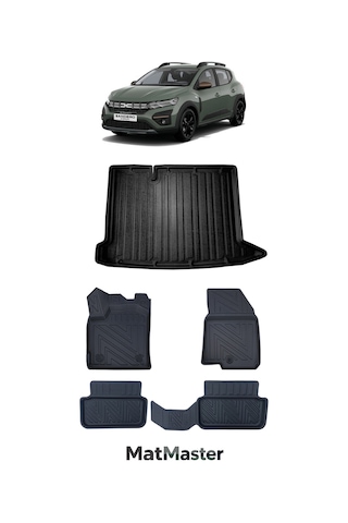 Dacia Sandero 2026 Model 5d Premium Ekstra Havuzlu Paspas Ve Bagaj Havuzu Set