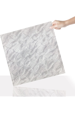 3 Boyutlu Duvar Paneli Kabartmalı Retro Desen Pvc 41x41 Cm/ 6 Adet /1 M² Mermer