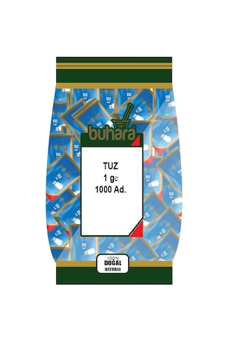 Buhara Tek Kullanımlık Poşet Tuz 1000 x 1 G